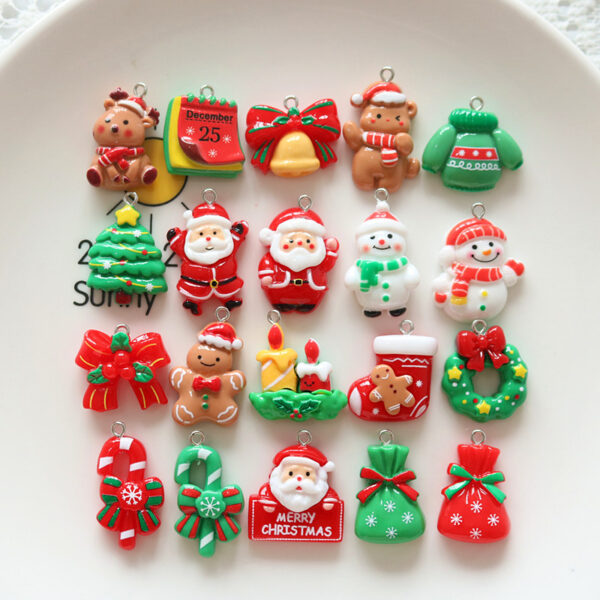 Christmas resin charms