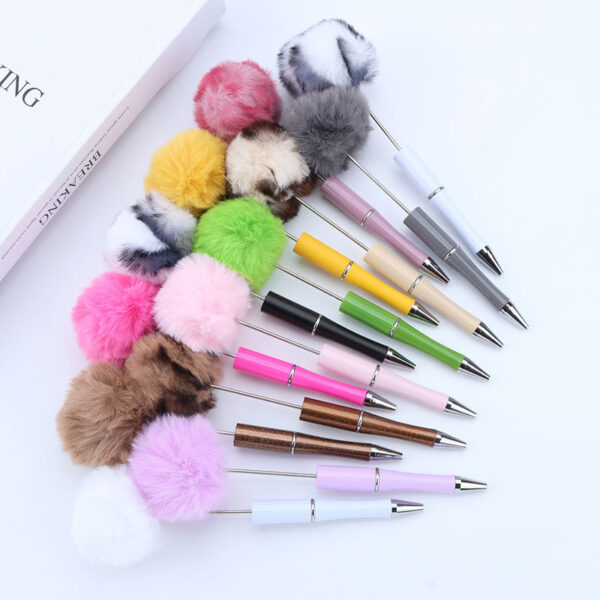 Pom-pom Beaded Pen