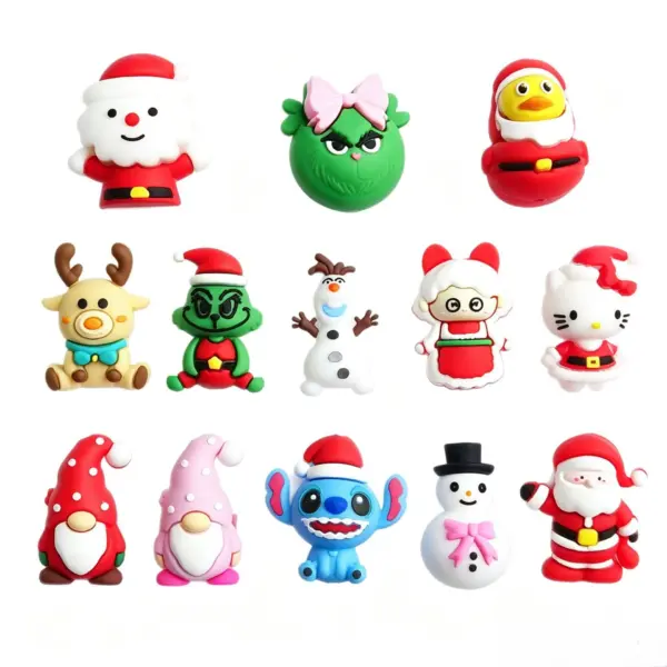 Cartoon Silicone Christmas Beads